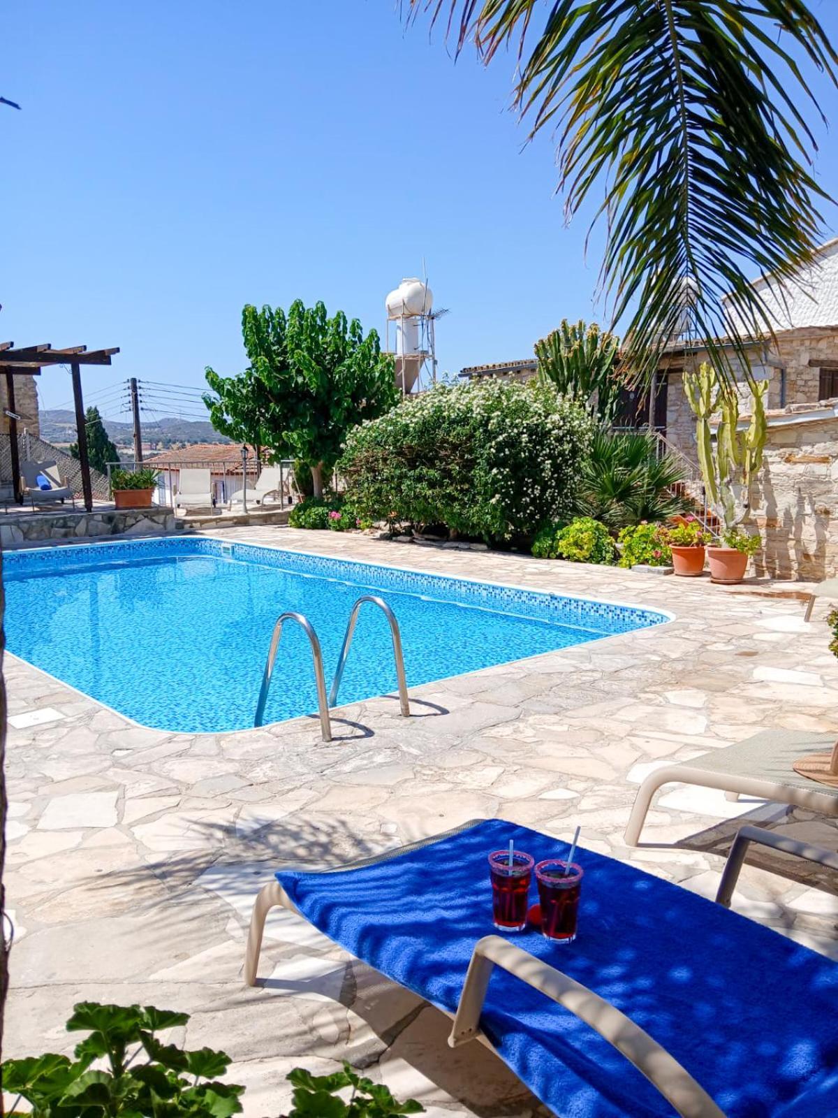Athena'S Pool Oasis Apartment Skarinou Luaran gambar